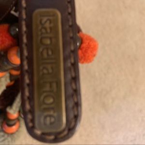 Isabella Fiore Leather and Crochet Bohemian Bag